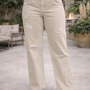 Wild Fable distressed khaki jeans NWOT